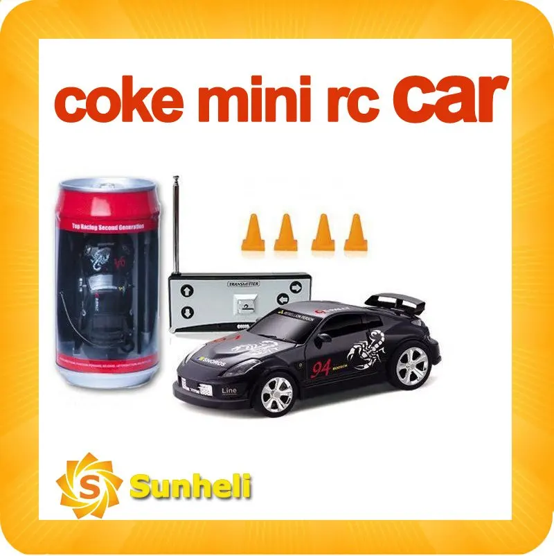

fast shipping rc car 1:63 mini coke can toy Remote Control R/C Car