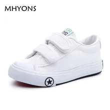 Enfants shoes pour fille enfants toile shoes garçons bonbons couleur lacets 2017 printemps automne blanc sneakers enfants unique shoes filles