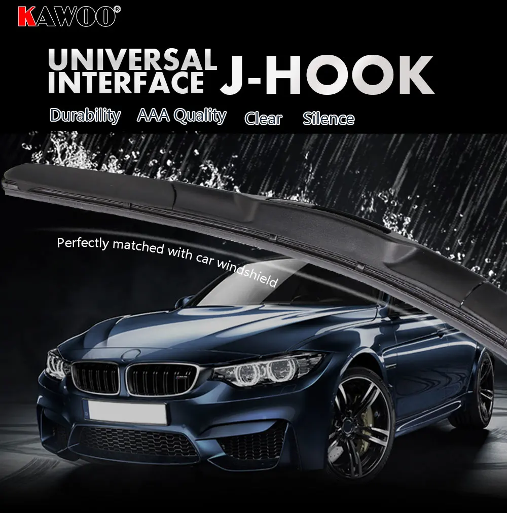 Универсальный U-Тип автомобиль стеклоочистителя 14 "16" 17 "18" 19 "20" 21 "22" 24 "26" U Hook ветровое стекло силиконовая резина режим Hybrid Auto