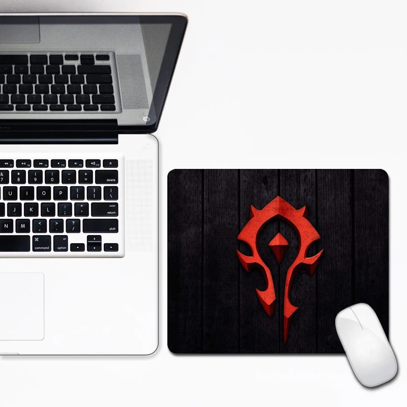 

Alliance Horde 30x25cm Mouse pad Wow Locking Edge Speed Game Gamer gaming Mousepad Small Size for Laptop Notebook mat