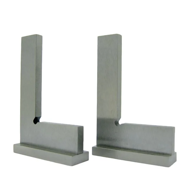 

1pc 90 Degree Angle Blade Ruler Gauge Stainless Steel Flat Edge Square Ruler with Wide Base Industrial Wide Base