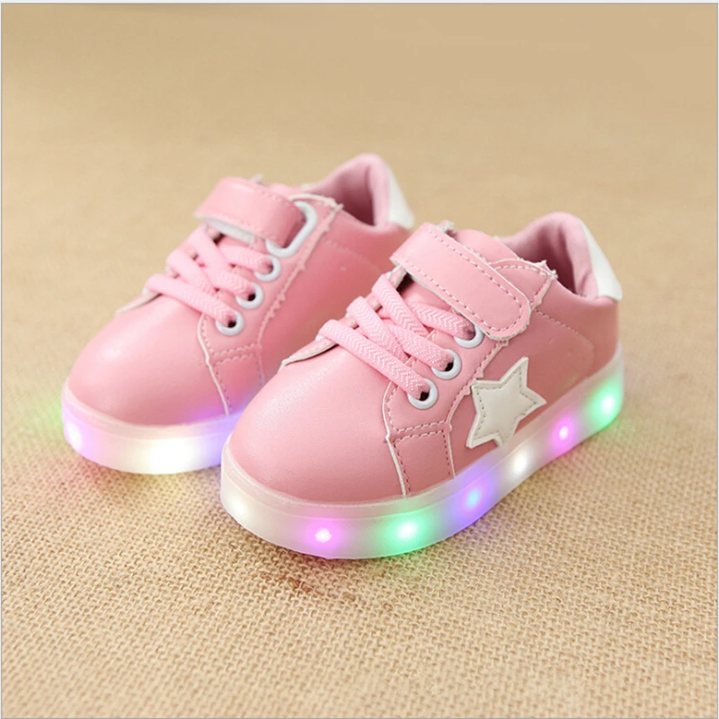 Детская обувь со светом для маленьких мальчиков девочек светодиодный свет обувь Дети светящиеся спортивная обувь светящиеся кроссовки для мальчиков и девочек ligthed обувь