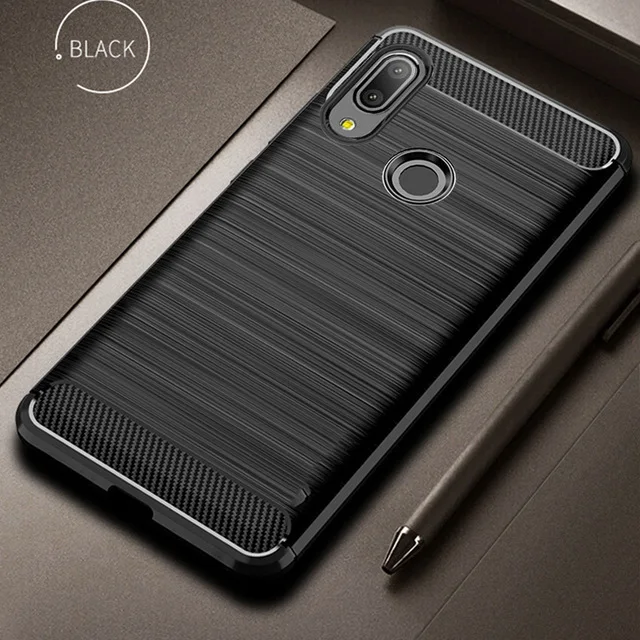 Чехол для xiaomi redmi note 7 мягкий чехол из углеродного волокна телефона Pro