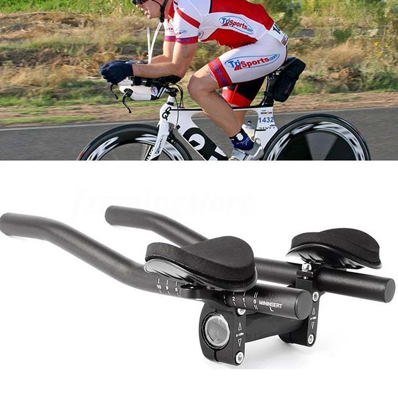 

Road Bicycle Rest Handle Bar MTB Mountain Bike Cycling Clip On Tri Bar Handlebar