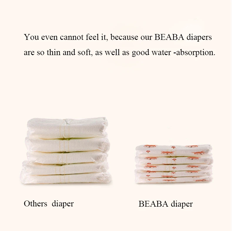 BEABA детские животные вентиляторы серии пеленки размер 1/2/3/4 подгузник для младенцев хлопок мягкий и дышащий Пеленки Штаны
