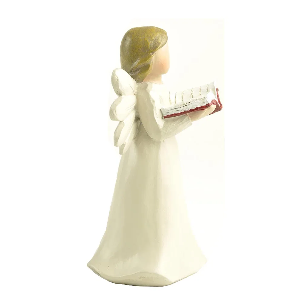 Статуэтка для семьи, статуэтка Ангела из смолы с красным сердцем, статуэтка для детей, статуэтка феи, скульптура, домашний стол, Декор, подарок на день матери