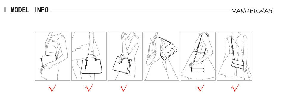 VANDERWAH женская сумка Роскошные сумки кошелек и сумки модные Известные бренды дизайнерские сумки высокого качества женская сумка на плечо