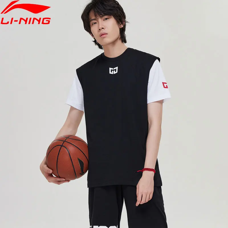 Li-Ning мужской баскетбольный жилет, свободный крой, без рукавов, футболка на день, смарт, CJ McCollum подкладка, дышащие спортивные топы AVSP015 MBS090