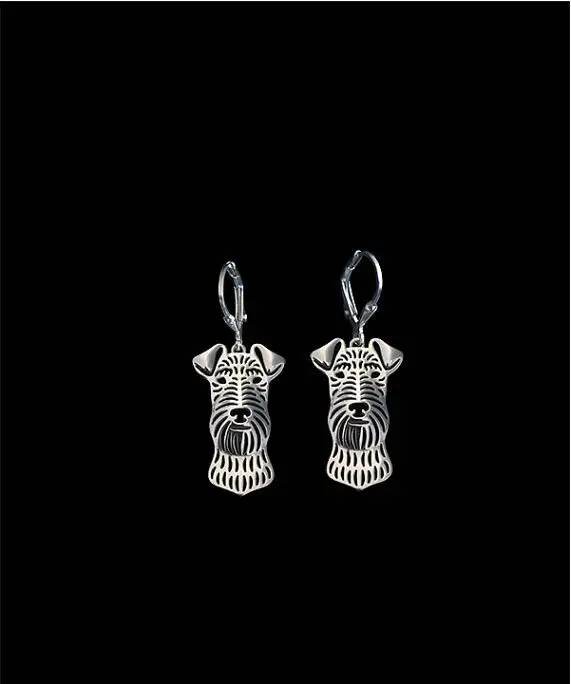 

Wholesale Unique Handmade Hiphop Style Irish Terrier Earrings Girl Gift Jewelry Earrings--12paris/Lot