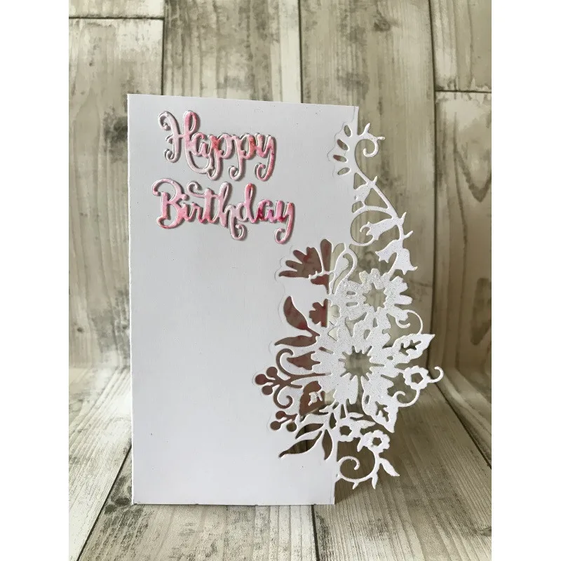 Buy Ufurty Pierced Flower Border Dies Metal Cutting