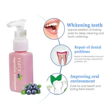 Горячая Распродажа пищевая Сода зубная паста пятновыводитель отбеливающая зубная паста борьба с кровотечением десны прессованная свежая зубная паста