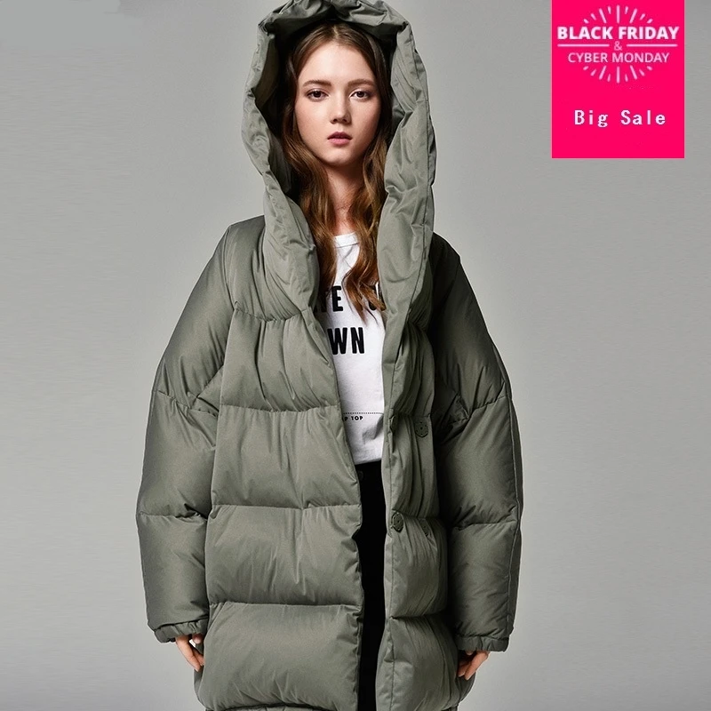 S-7XL Plus size Winter bat style real duck down coat female hooded super warm down coat thicker warm outwaer wq502 dropship S-7XL Plus size Winter bat style real duck down coat female hooded super warm down coat thicker warm outwaer wq502 dropship