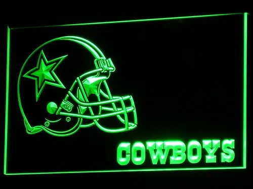 Dallas Cowboys Helmet Neon Signs Led Signs with On/Off Switch 7 Colors B317