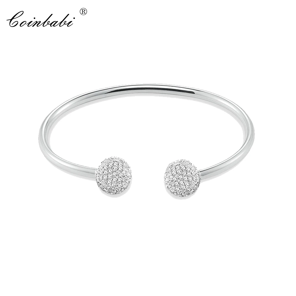 

Bracelets Bangles Ts Ball Pave 925 Sterling Silver Fashion Ts Trendy Glam Jewelry For Women Thomas Style Soul Punk Fine Gift