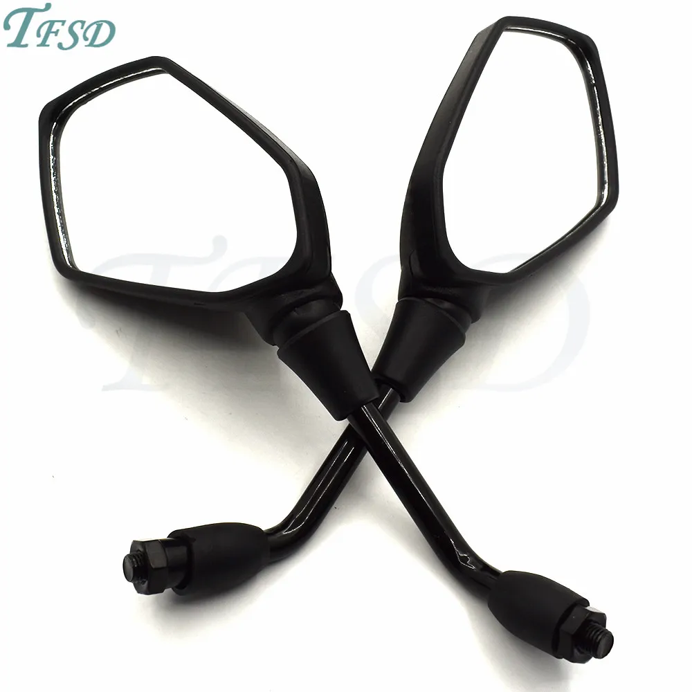 

Universal color carbon fiber 10MM motorcycle off-road vehicle motorbike side mirror rearview mirror For KTM Duke 390