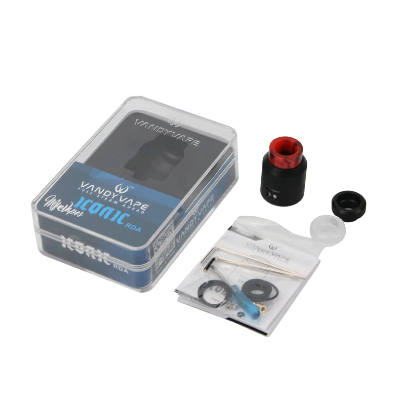 В наличии vandy Vape Iconic RDA электронная сигарета распылитель боковое дно воздушный