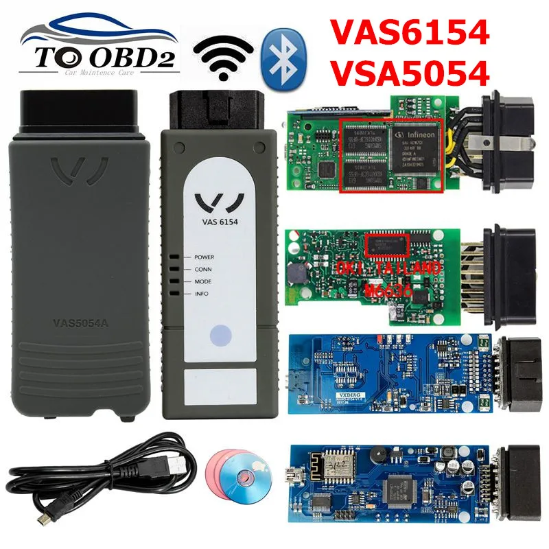 

VAS5054A ODIS V5.1.3 With OKI Full Chip & Bluetooth AMB2300 VAS6154 WIFI 5.1.5 For Audi/for Skoda Better Than VAS5054 Support UD