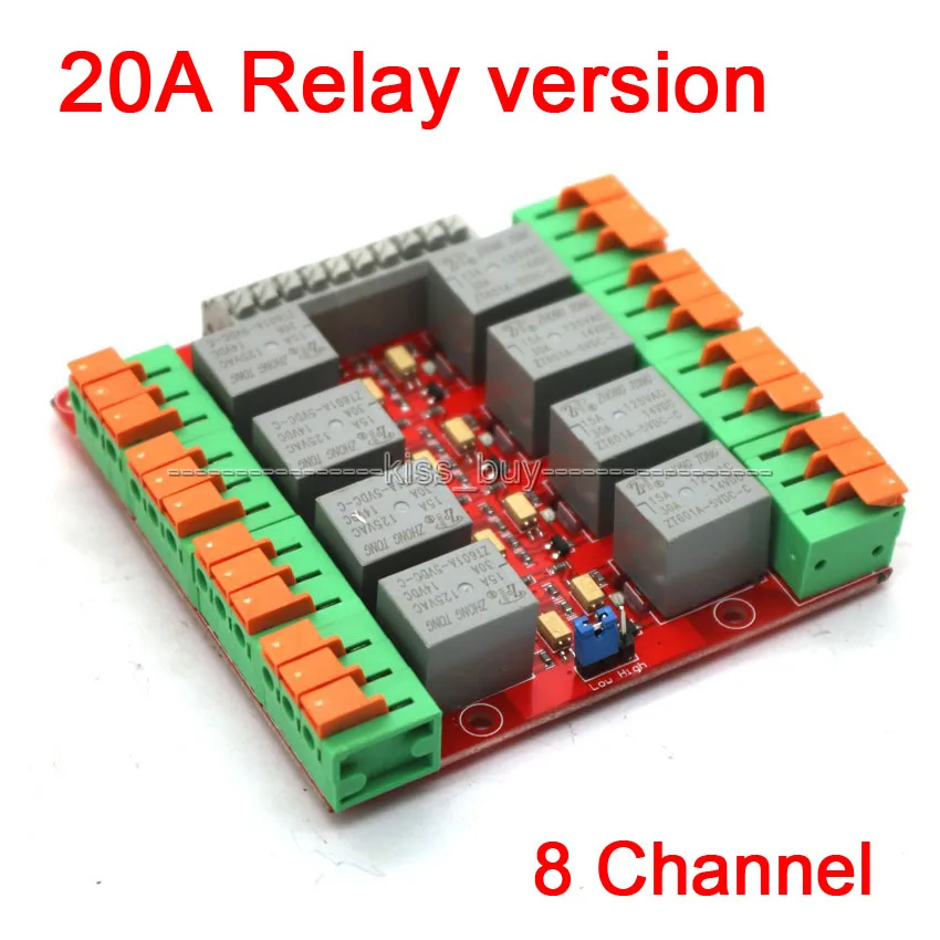 8-канальный сетевой видеорегистратор 20A реле Управление модуль UNO MEGA2560 R3 Raspberry Pi