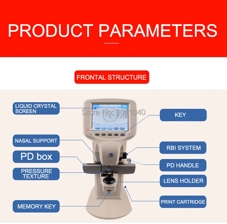 Цифровой Lensometer Lensmeter Focimeter JS-700 автоматический цветной экран; персональный рабочий экран