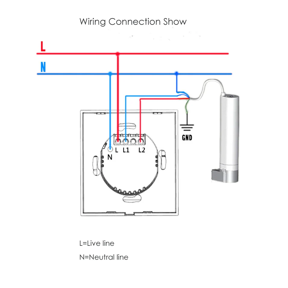 EU US Type Wifi Control Curtain Switch Touch Glass Panel Remote ONOFF Electric Curtain,Voice Control by Google home Alexa Jinvoo App-2