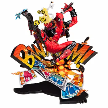 

Deadpool Scene Ver. Action Figure Breaking The Fourth Wall Ver. Deadpool PVC Collection Toy Brinquedos 24CM B82