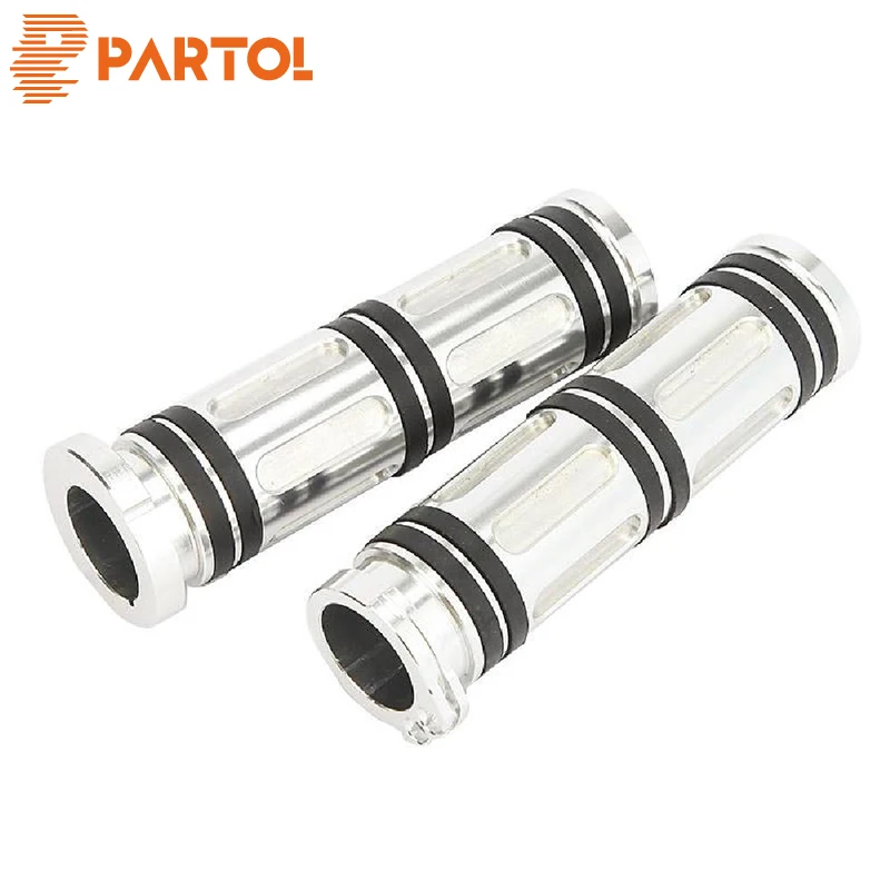 

Partol 1" CNC Anodized Deep Cut Edge Cut Motorcycle Hand Grips Handlebar For Harley Davidson VRSC,XL,XR,Dyna,Softail 1996-later