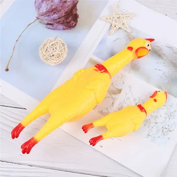 

1pcs Screaming Chicken Squeeze Sound Toy Pets Toy Product Dog Toys Shrilling Decompression Tool Funny Gadgets 17cm 31cm 41cm