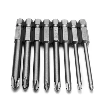 

8pc 75mm Magnetic Long Hex Cross Head Screwdriver Bits screwdriver Set Electric Screwdriver