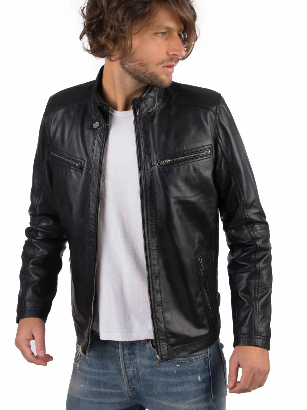 Hot sale VAINAS alpha Mens High quality Leather jacket for men Winter Real leather jacket Motorcycle jackets Bike jackets Hot sale VAINAS alpha Mens High quality Leather jacket for men Winter Real leather jacket Motorcycle jackets Bike jackets