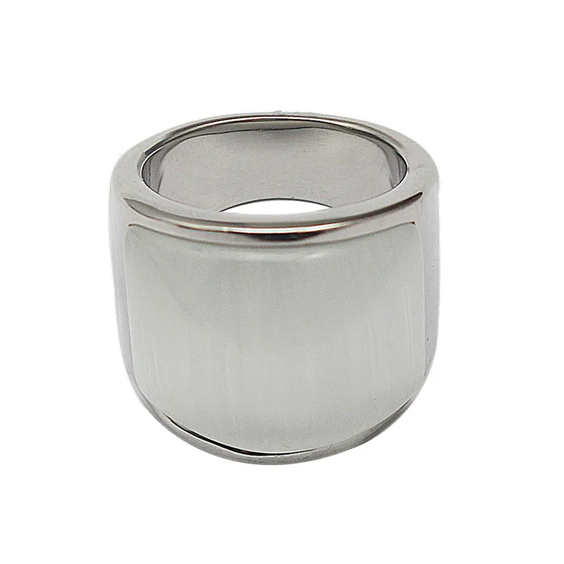 2017 Hot Fashion Opal Retro Ring for Women White Stone with Stainless Steel Finger Rings Jewelry Charm Christmas Gift|fashion rings women|rings