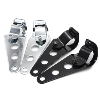 

Motorcycle Black Cafe Fork Bobber Racer Headlight Mount Head Light Bracket 35~43mm For Honda Yamaha Suzuki Kawasaki