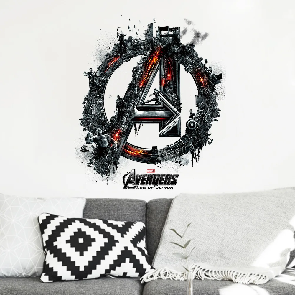 

Disney 2018 new fashion cartoon stickers new Avengers 2 era stickers sofa background decoration stickers ZY1456 removable