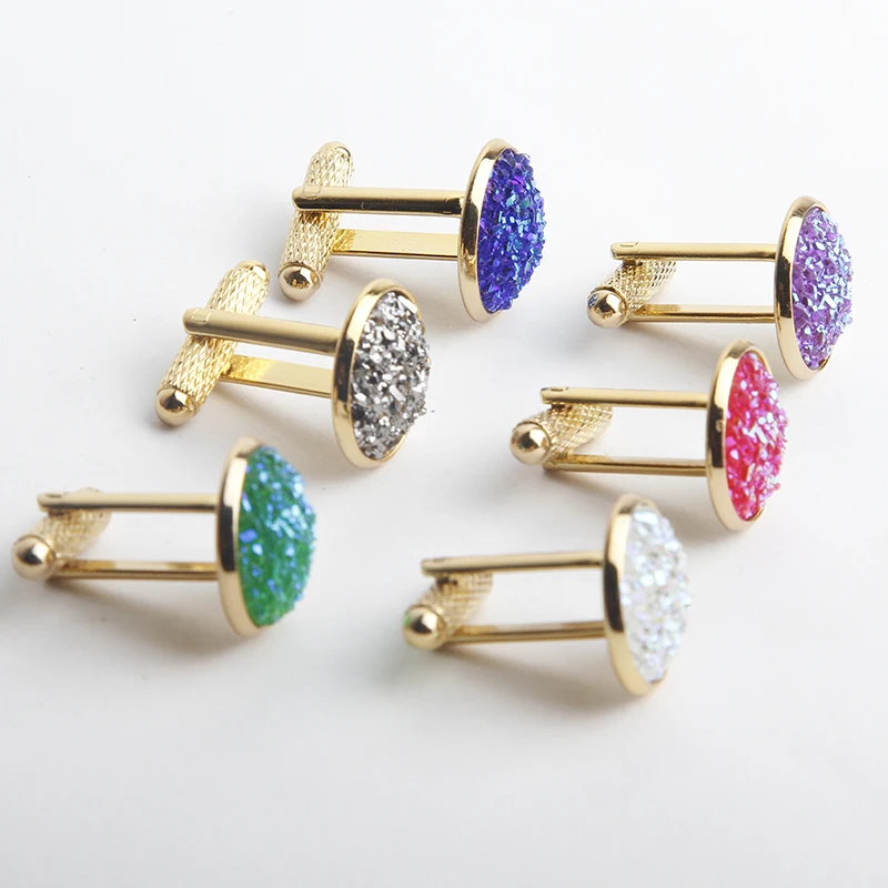 2018-New-Simple-Style-Drusy-Rhinestone-Cufflinks-Mens-Womens-Shirt-Cuff-Button-Christmas-Gifts-Cuff-link (2)