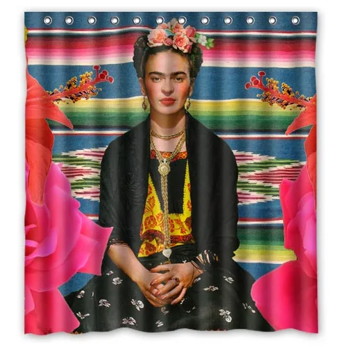Great Wave Frida Kahlo Custom Shower Curtain 66x72 Inch Waterproof Great Wave Frida Kahlo Custom Shower Curtain 66x72 Inch Waterproof Fabric For Bathroom