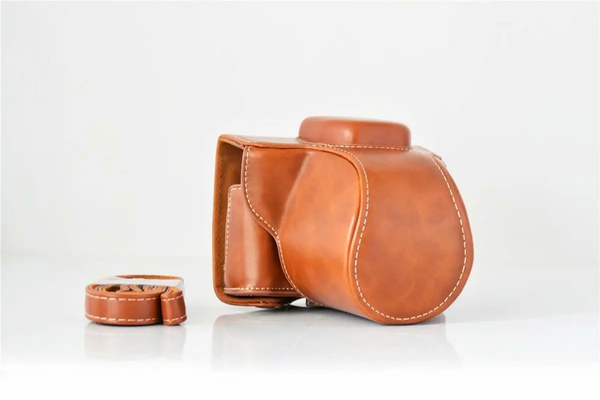 High Qaulity PU Leather Camera Case Full Bag For Fujifilm XT100 XT200 XS10 FUJI x-t100 X-T200 XS10  Camera Bag Cover With Strap camera and lens backpack