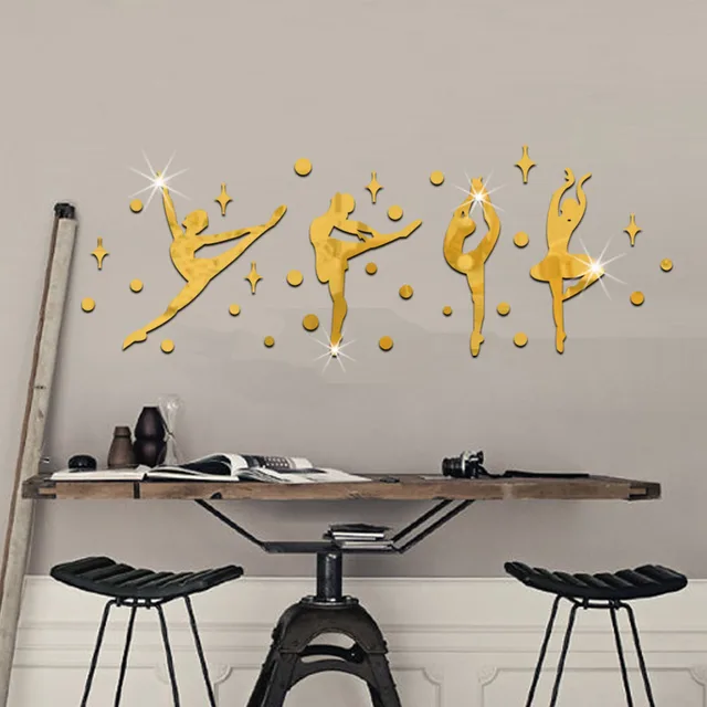 Ballet Meisje Woonkamer Slaapkamer Spiegels Decoratieve Vinyl ... Ballet Meisje Woonkamer Slaapkamer Spiegels Decoratieve Vinyl ...