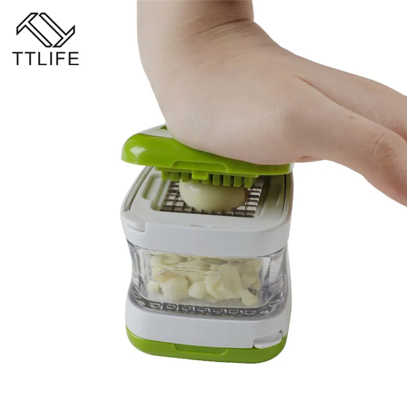 TTLIFE Mini Garlic Press Crusher Ginger Chopper Mincer Multifunctional
