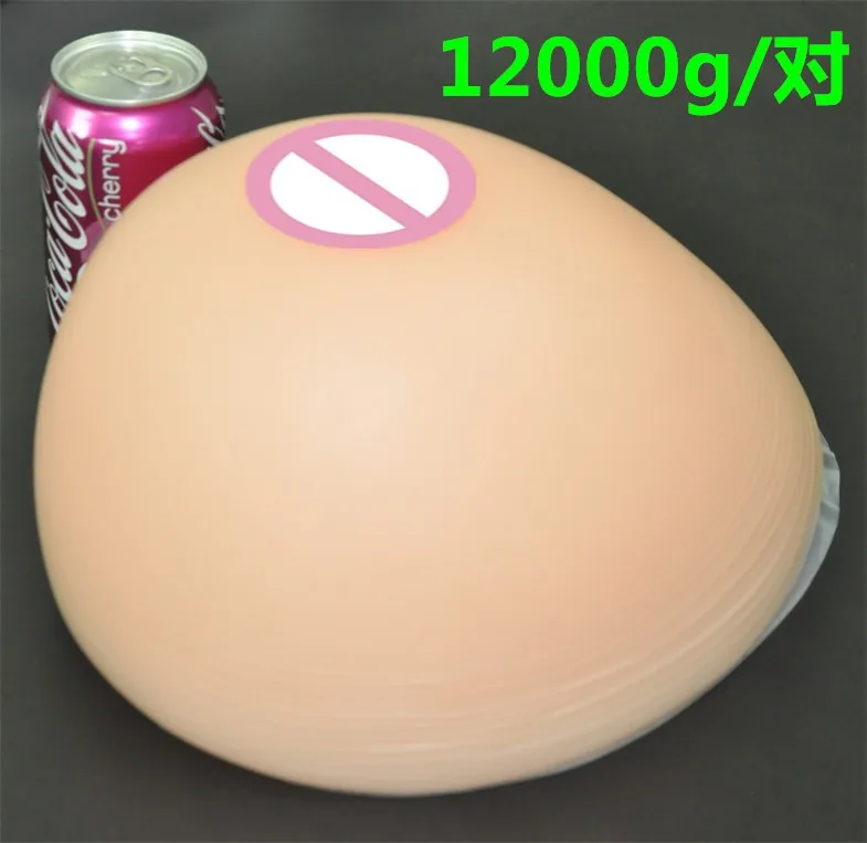 

Drag Queen Super Breast 12000g/pair Crossdresser Simulation Artificial Boobs Milk Silicone Breast Form Huge Fake Breast