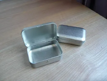 

2019 10 PCS Metal Boxes Small Silver Tin Flip Up Storage Gum 7.5*5.3*2cm New
