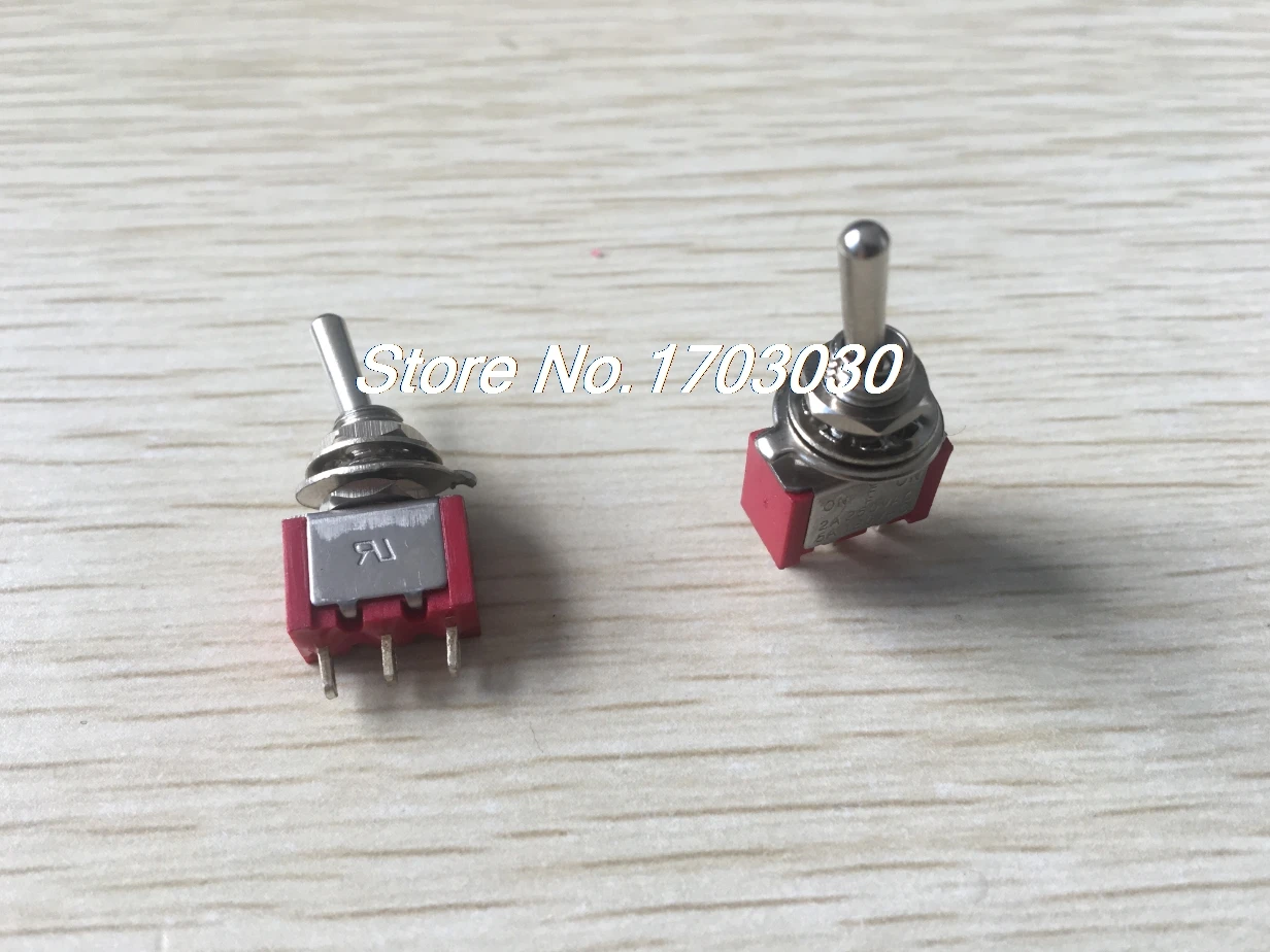 

3PCS 6mm Mounting Hole Dia 3-Way SPDT Toggle Switches AC 250V/2A 120V/5A