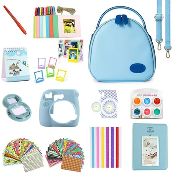

New Accessories Kit for Fujifilm Instax Mini 8/8+/8s/9 w/Camera Case/Strap/Selfie Mirror/Filter/Album/Corner Sticker/Sticker/Pen
