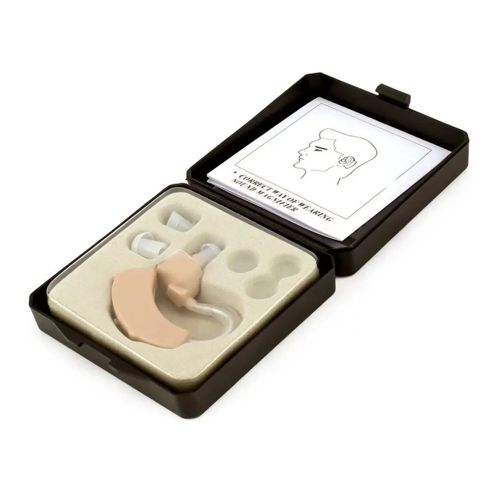 

Small In The Ear Invisible Sound Amplifier Adjustable Tone Hearing Aids With Box