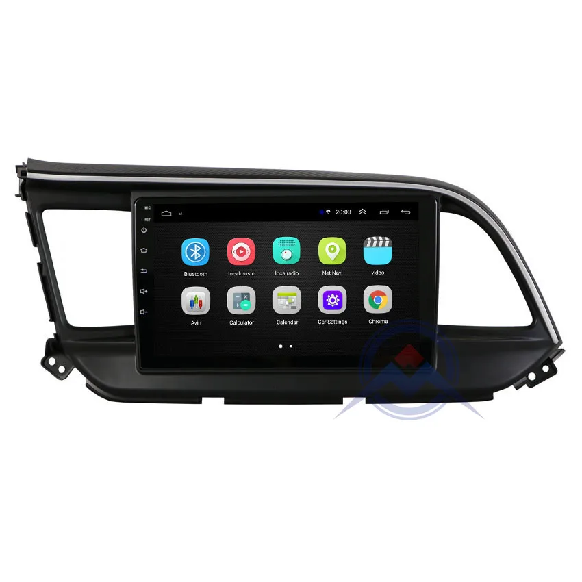 Best ZOHANAVI Android 2.5D Screen Car GPS Navigation for Elantra 2019 car Auto Radio DVD GPS multimedia player build in wifi 1