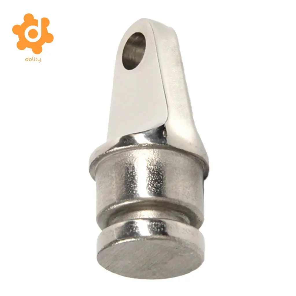 2Pcs 316 Stainless Steel Boat Bimini Top Inside Eye Rounded End 25mm 22mm