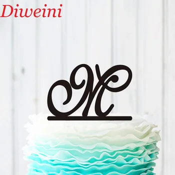 

Monogram M Cake Topper, Script M Cake Topper For Wedding , Personalized M Cake Topper,Custom Letter Cake Topper Birthday Decor