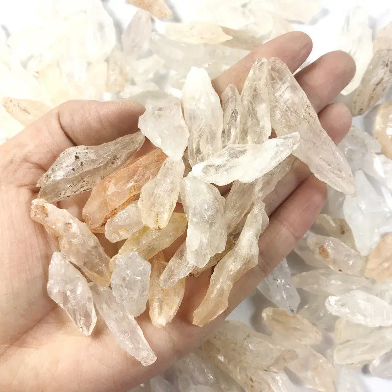 Wholesale 100g Natural Mineral White Quartz Crystal Stone Rock Chips Specimen Healing Quartz