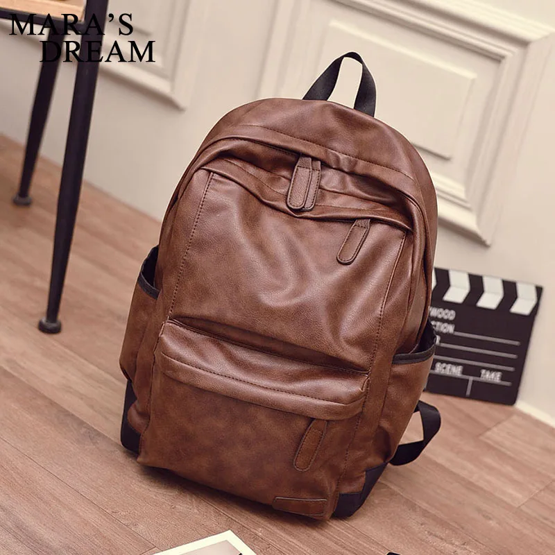 مارا حلم الرجال على ظهره الذكور حقيبة السفر Mochilas المدرسة الرجل بو الجلود حقيبة أعمال كبيرة محمول التسوق السفر حقيبة
