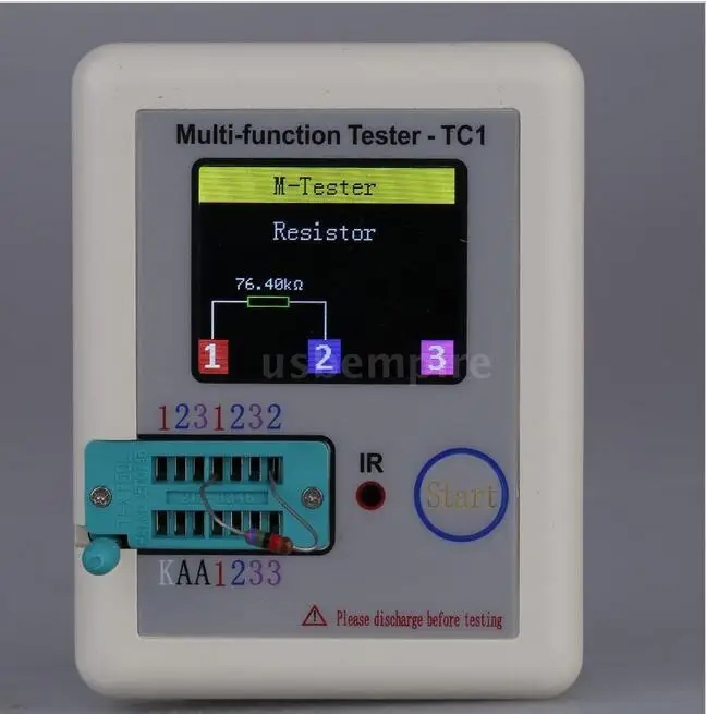 Транзистор тестер TFT Диод Триод измеритель емкости LCR ESR NPN PNP MOSFET