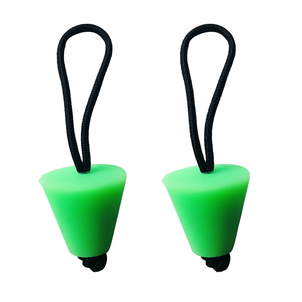 6 Pieces Rubber Universal Kayak Canoe Boat Dinghy Scupper Plugs Drain Holes Stopper Bungs Replacement Accessories