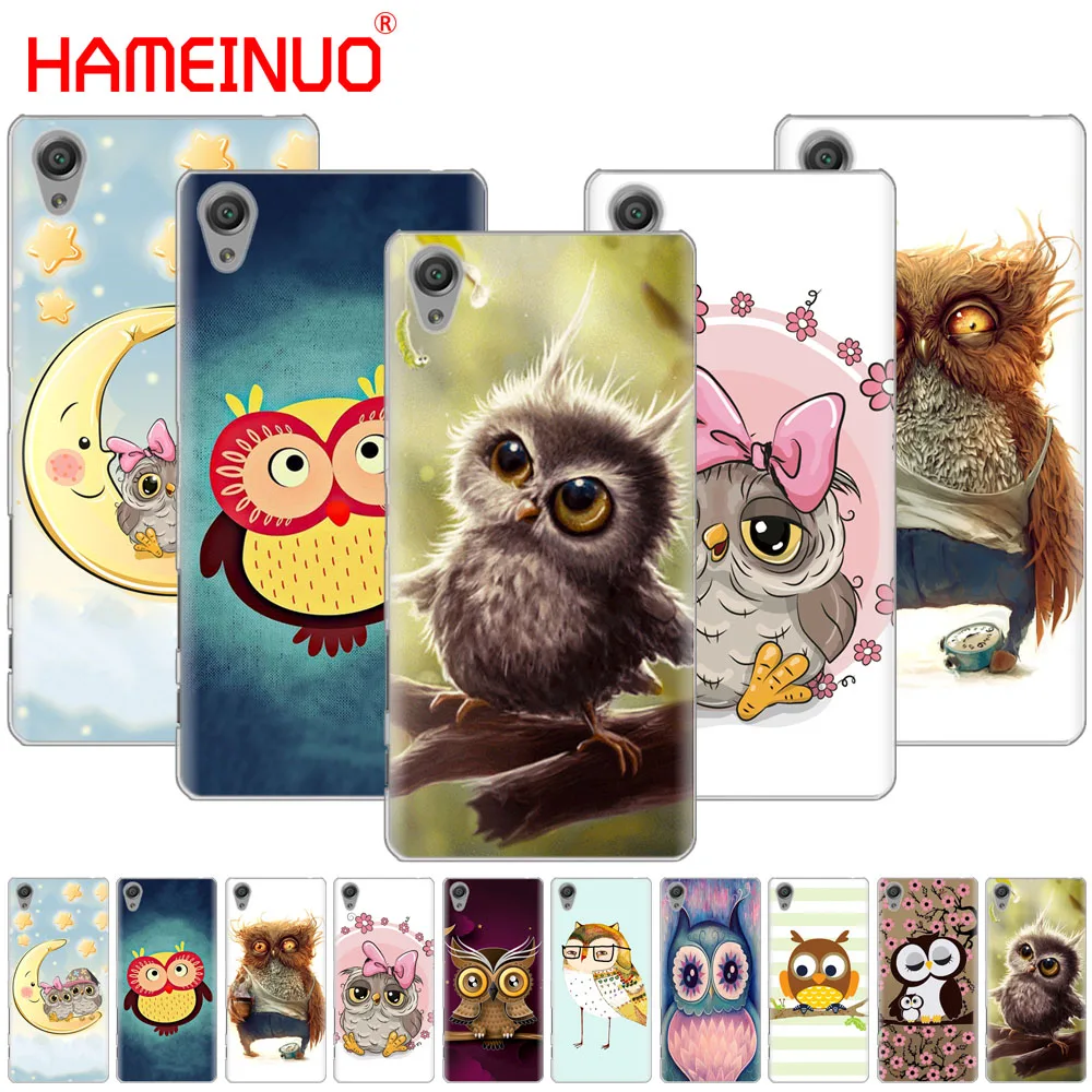 

HAMEINUO Animal Cute Cartoon Owl Diy Colorful Cover phone Case for sony xperia z2 z3 z4 z5 mini plus aqua M4 M5 E4 E5 E6 C4 C5